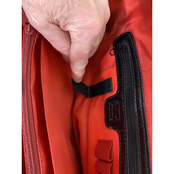 M. C. Marc Chantal Croc Embossed Leather Shoulder Purse Bag Black Handbag - Picture 12 of 16